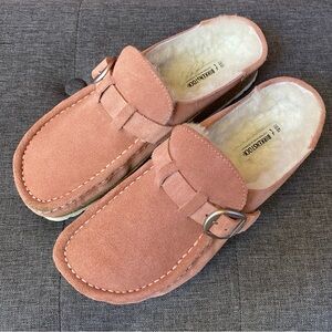 Birkenstock Buckley Suede Shearling Pink Clay Size EU 40 / US 9-9.5